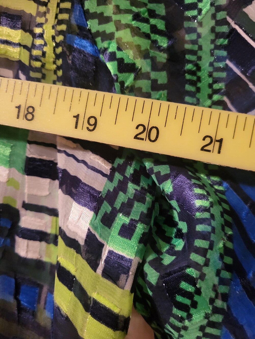 Ruby Rd. Blue & Green Geometric Print Button-Down Shirt - Picture 4 of 7